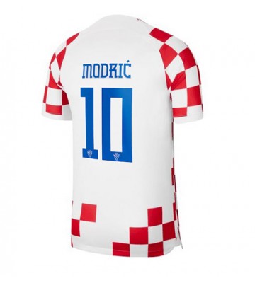 Chorwacja Luka Modric #10 Koszulka Podstawowych MŚ 2022 Krótki Rękaw